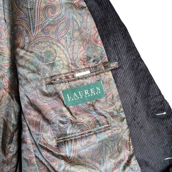Ralph Lauren Corduroy Velvet Brown Jacket Size 44L - Picture 9 of 9